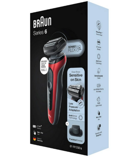 Afeitadora Eléctrica Braun Series 6 61-R1200S