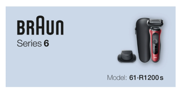 Afeitadora Eléctrica Braun Series 6 61-R1200S