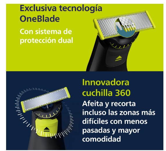 Recortadora Eléctrica Philips One Blade Pro QP6552/15