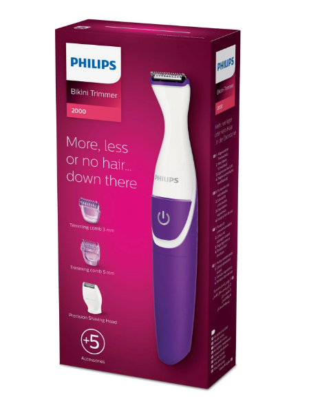 Afeitadora Eléctrica PHILIPS AFEIT FEMENINA BRT383/15